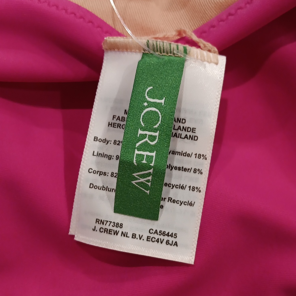 NWT, J. Crew Ruched Ruffle Front Swimsuit - Picture 9 of 10